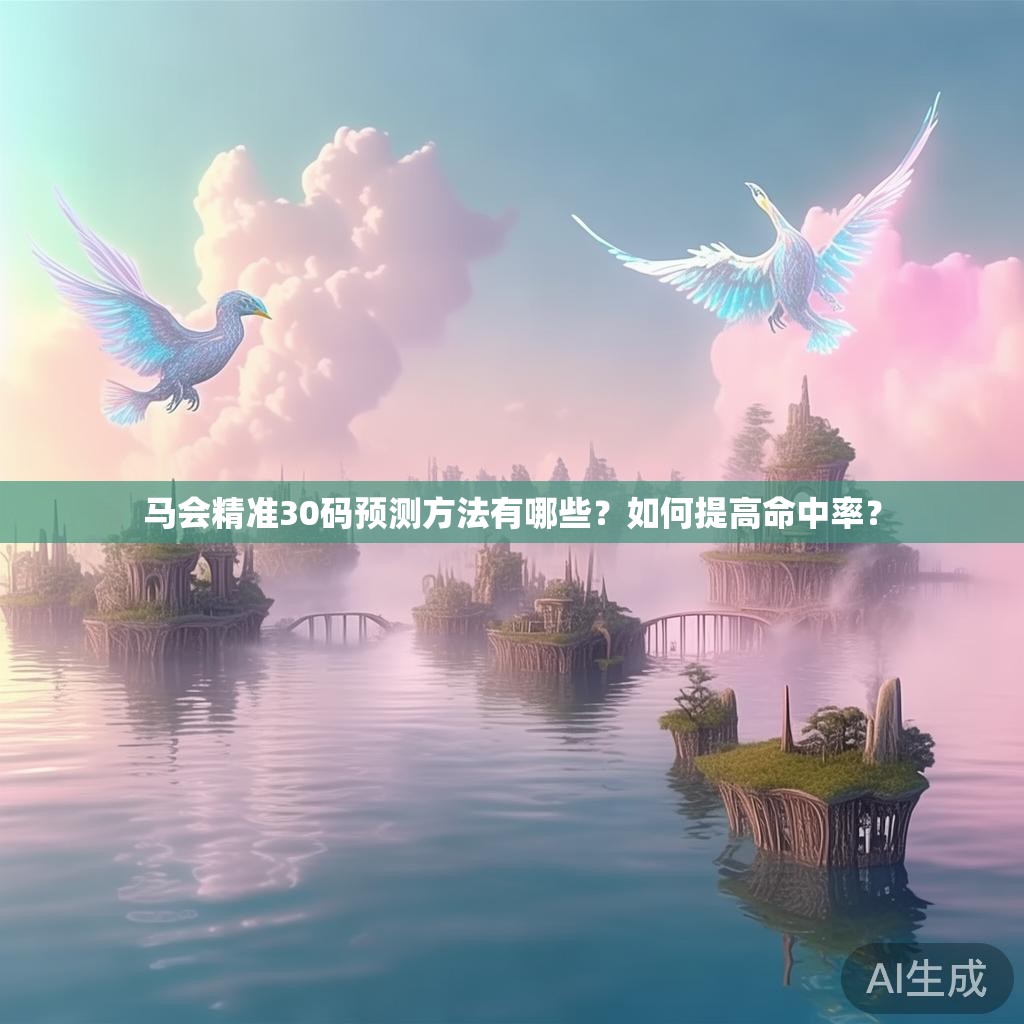马会精准30码预测方法有哪些？如何提高命中率？