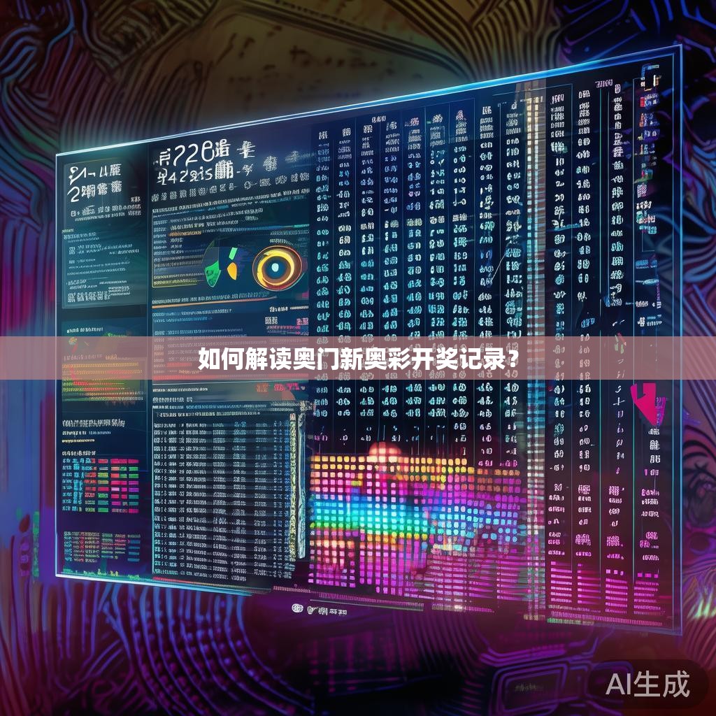 如何解读奥门新奥彩开奖记录？