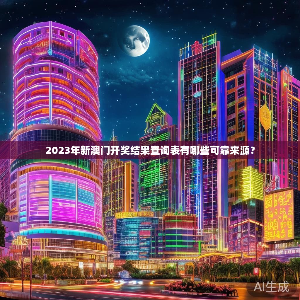 2023年新澳门开奖结果查询表有哪些可靠来源？