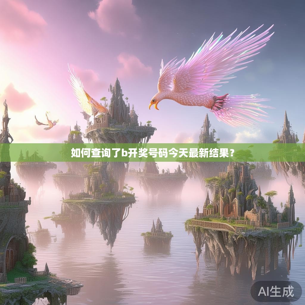 如何查询了b开奖号码今天最新结果？