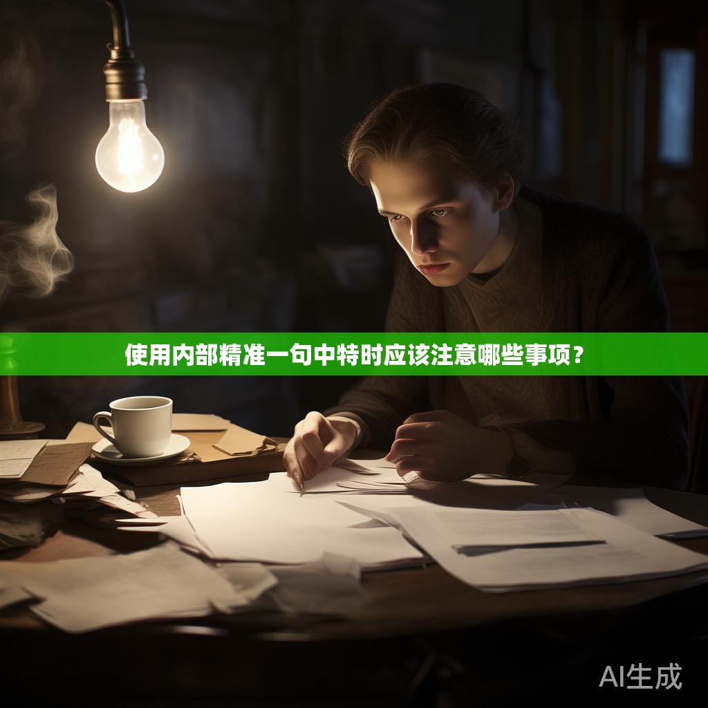 使用内部精准一句中特时应该注意哪些事项？
