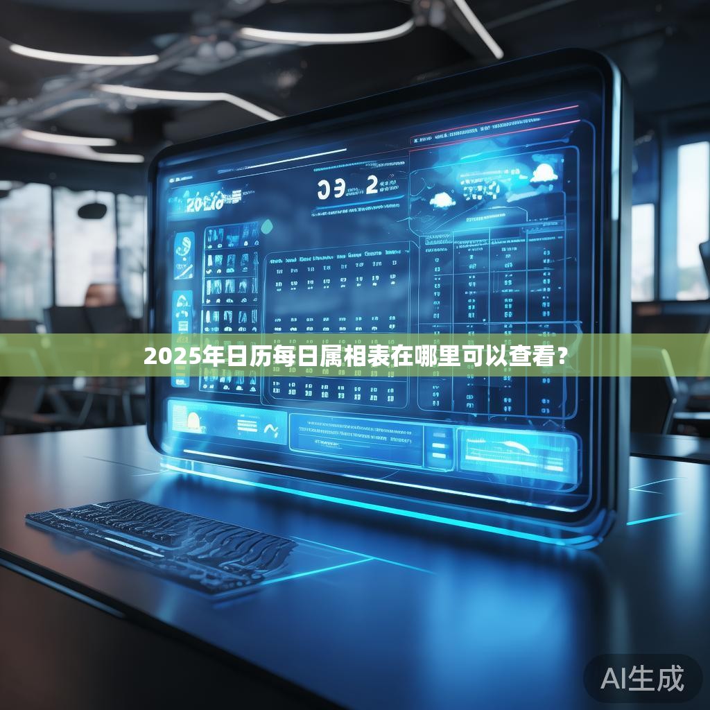 2025年日历每日属相表在哪里可以查看？