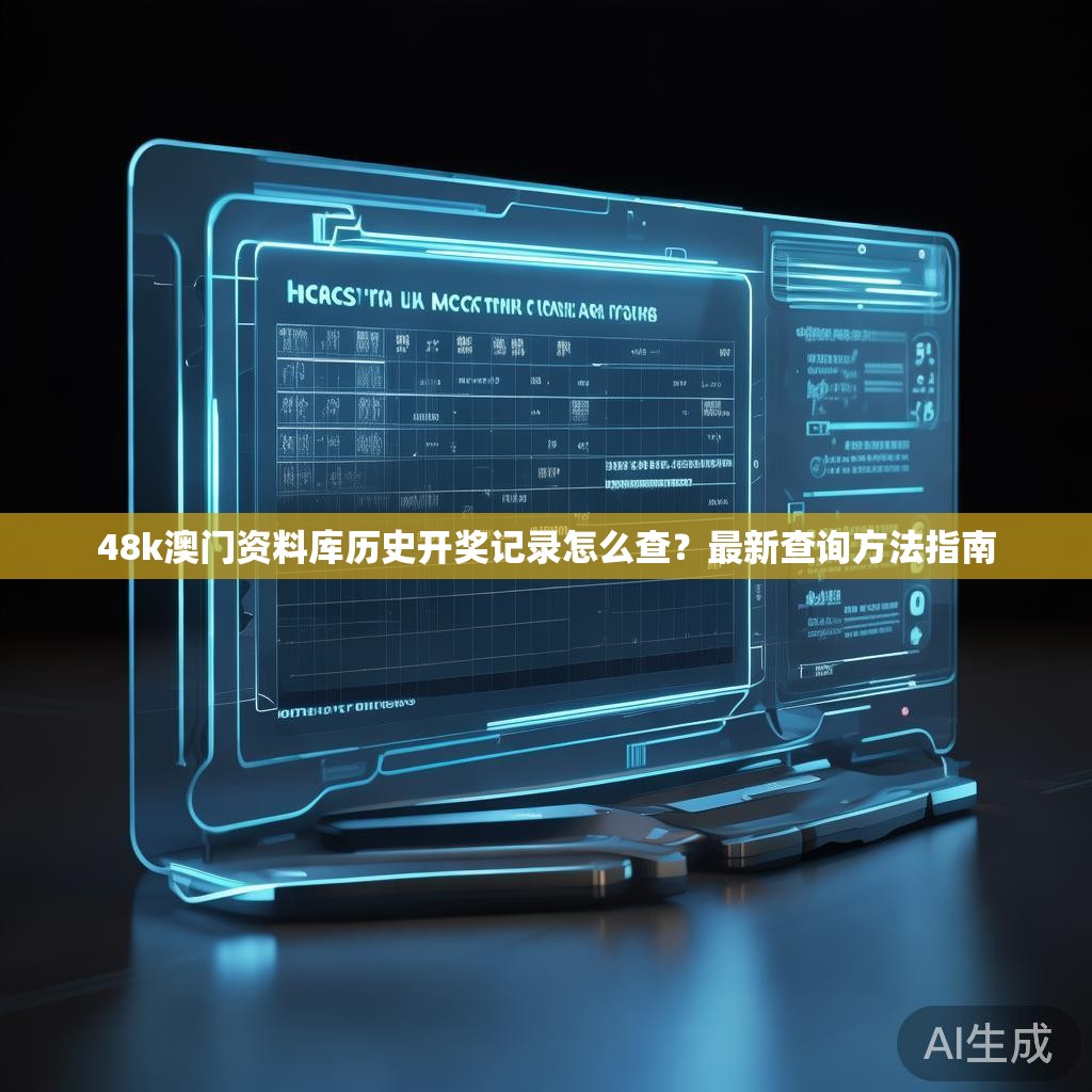 48k澳门资料库历史开奖记录怎么查？最新查询方法指南