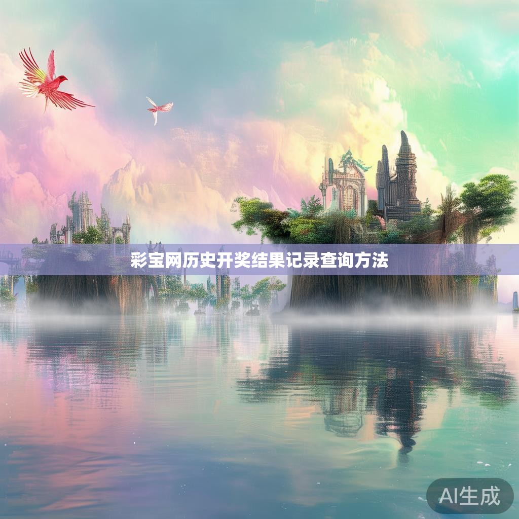 彩宝网历史开奖结果记录查询方法