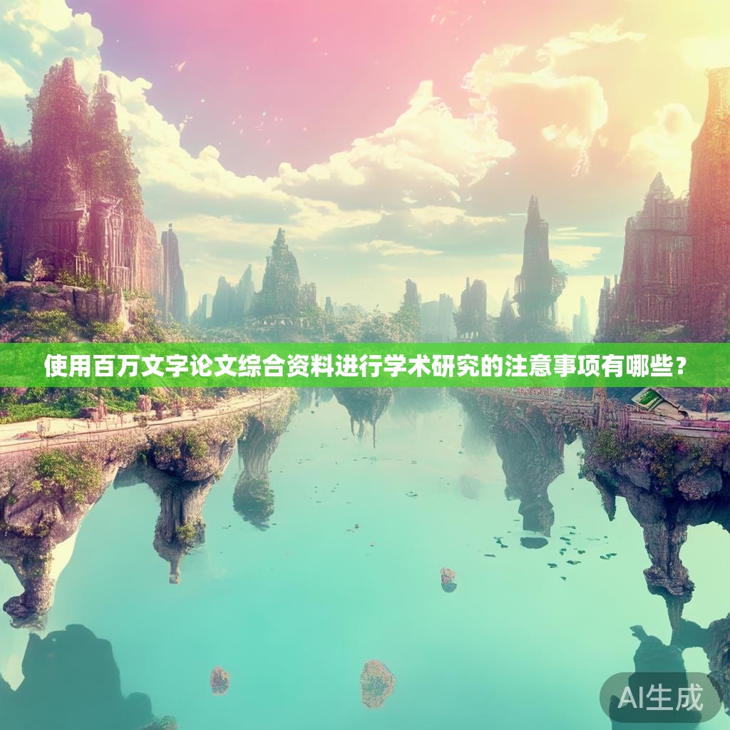 使用百万文字论文综合资料进行学术研究的注意事项有哪些？