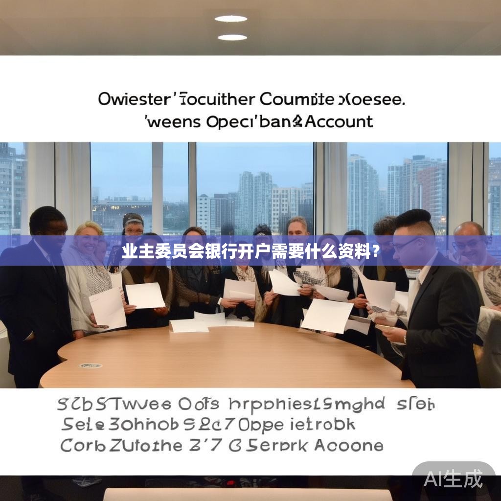 业主委员会银行开户需要什么资料？