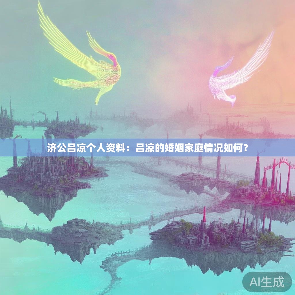 济公吕凉个人资料：吕凉的婚姻家庭情况如何？