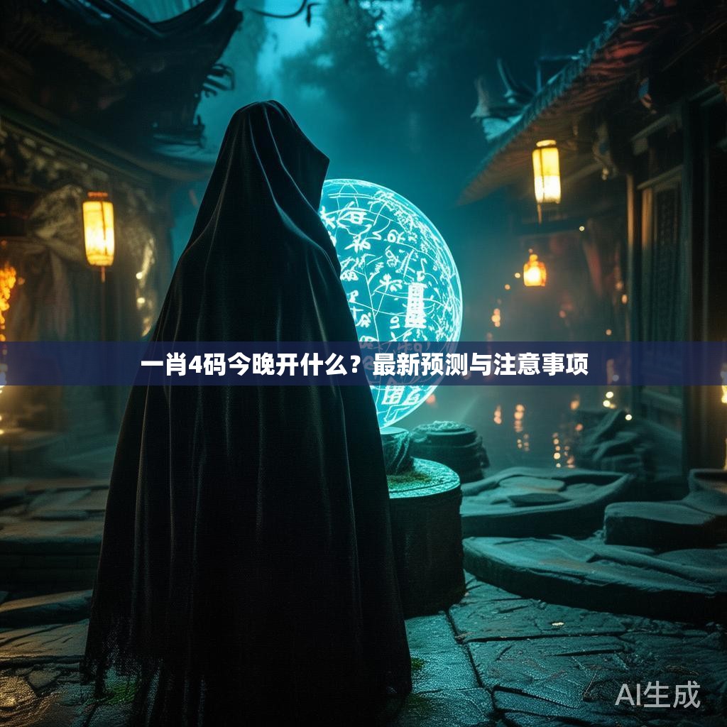 一肖4码今晚开什么？最新预测与注意事项