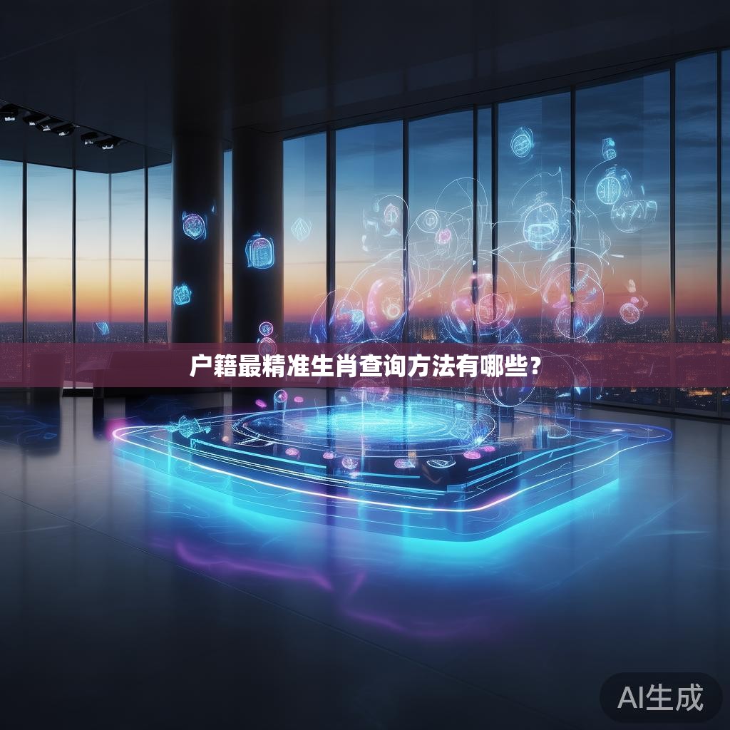 户籍最精准生肖查询方法有哪些？