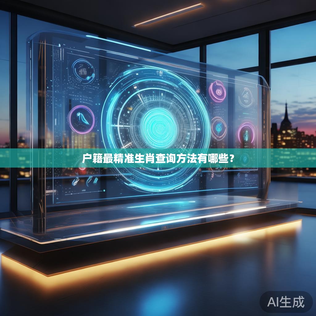 户籍最精准生肖查询方法有哪些？