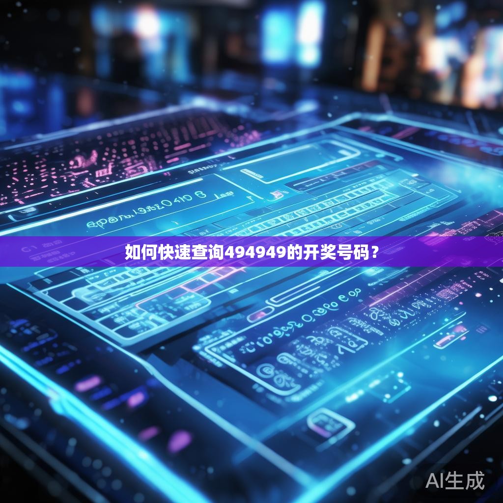 如何快速查询494949的开奖号码？