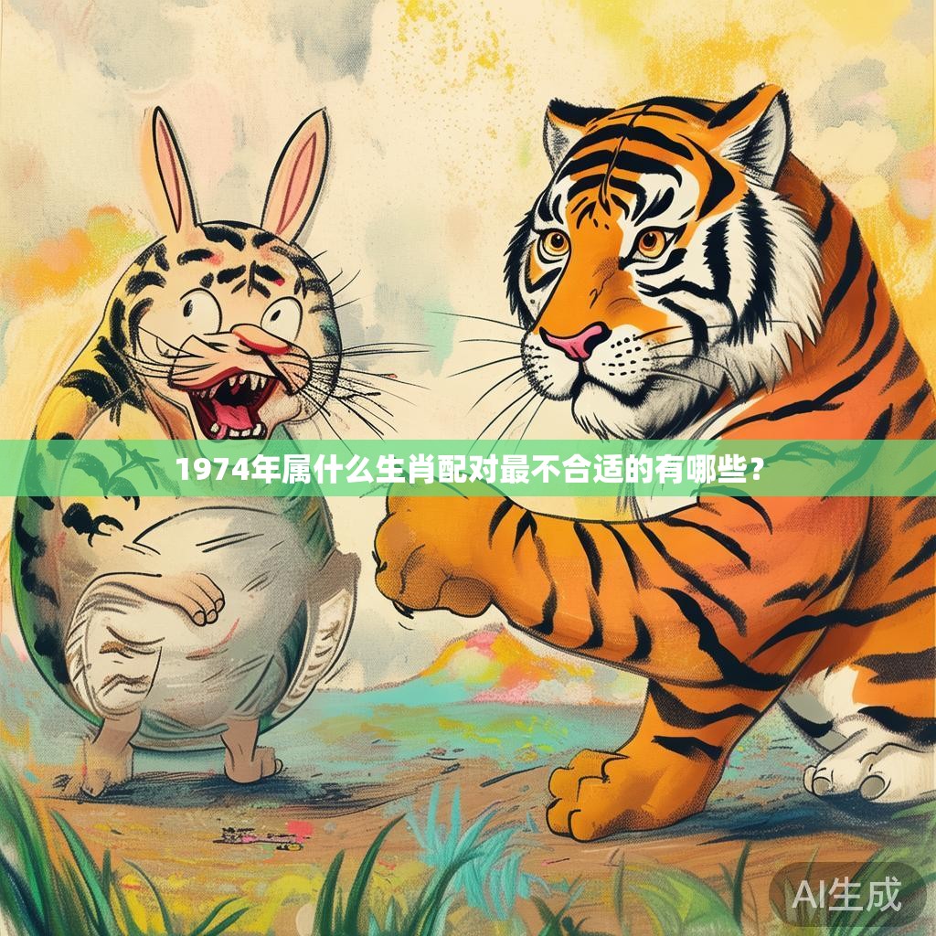 1974年属什么生肖配对最不合适的有哪些？