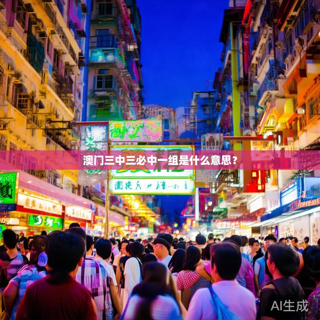 澳门三中三必中一组是什么意思？