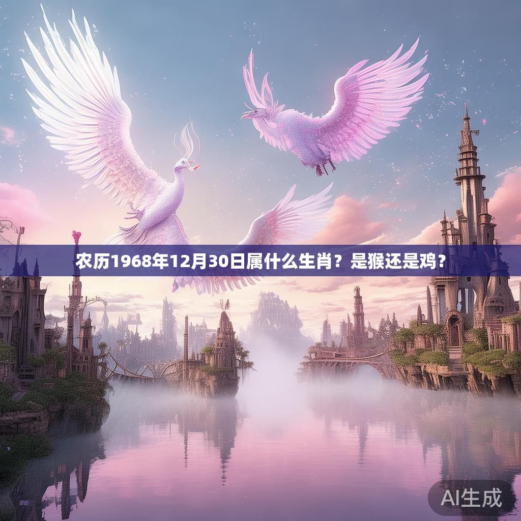 农历1968年12月30日属什么生肖？是猴还是鸡？