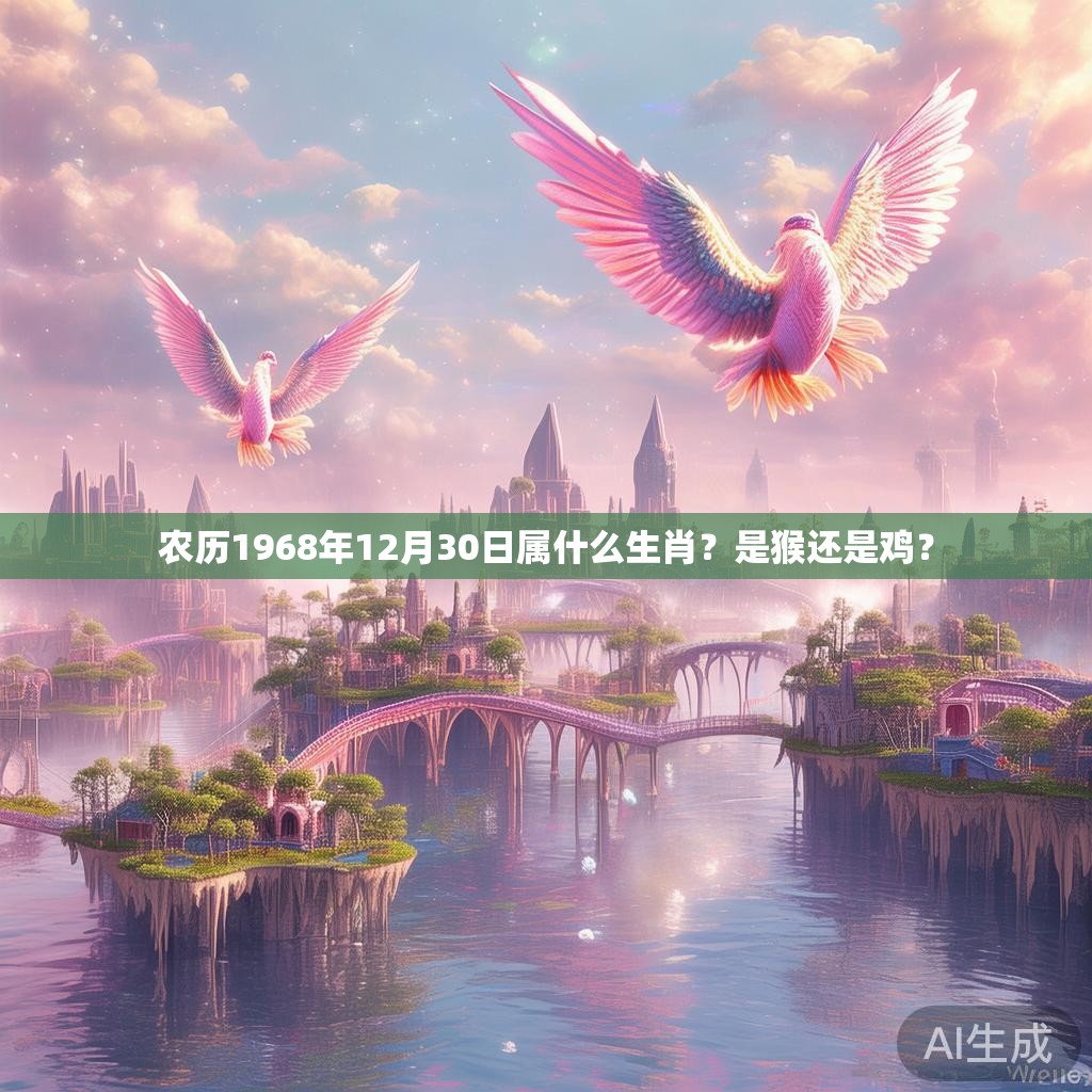 农历1968年12月30日属什么生肖？是猴还是鸡？