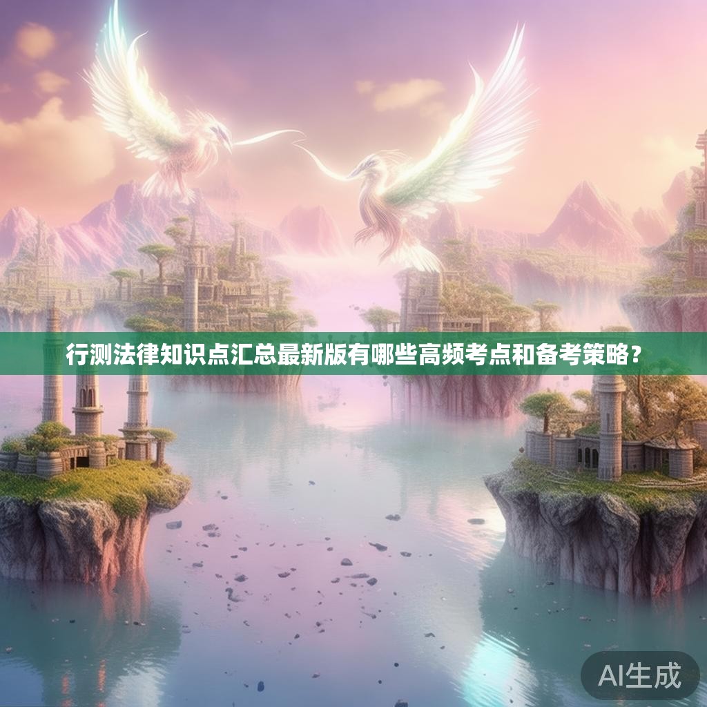 行测法律知识点汇总最新版有哪些高频考点和备考策略？