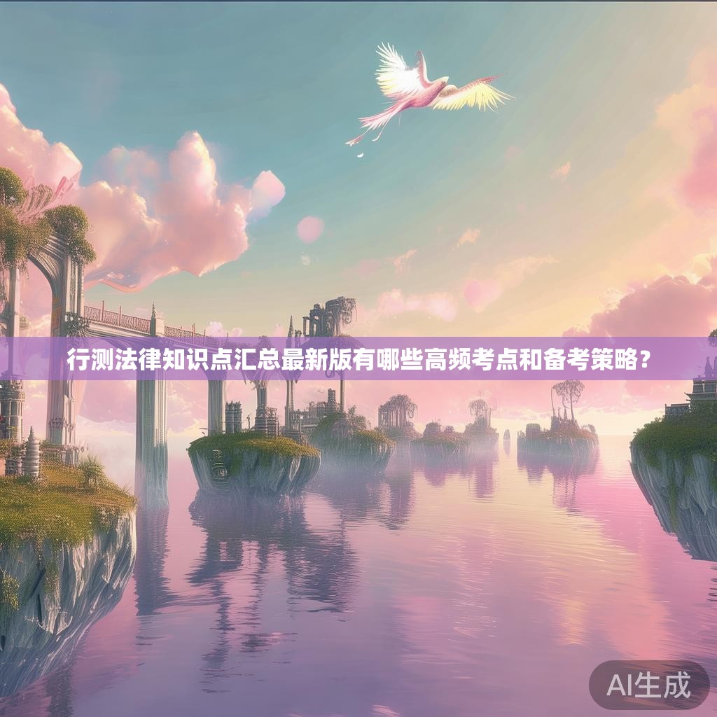 行测法律知识点汇总最新版有哪些高频考点和备考策略？