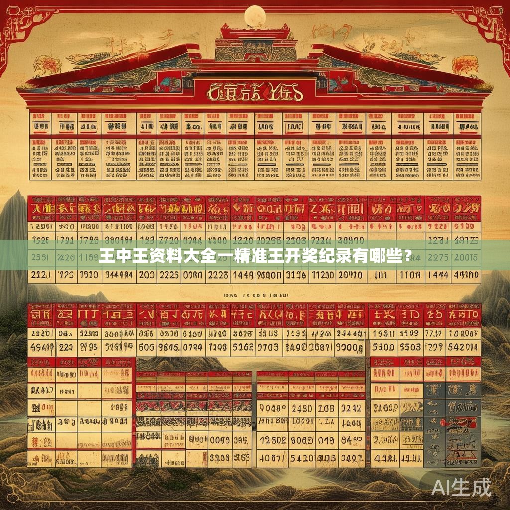 王中王资料大全一精准王开奖纪录有哪些？