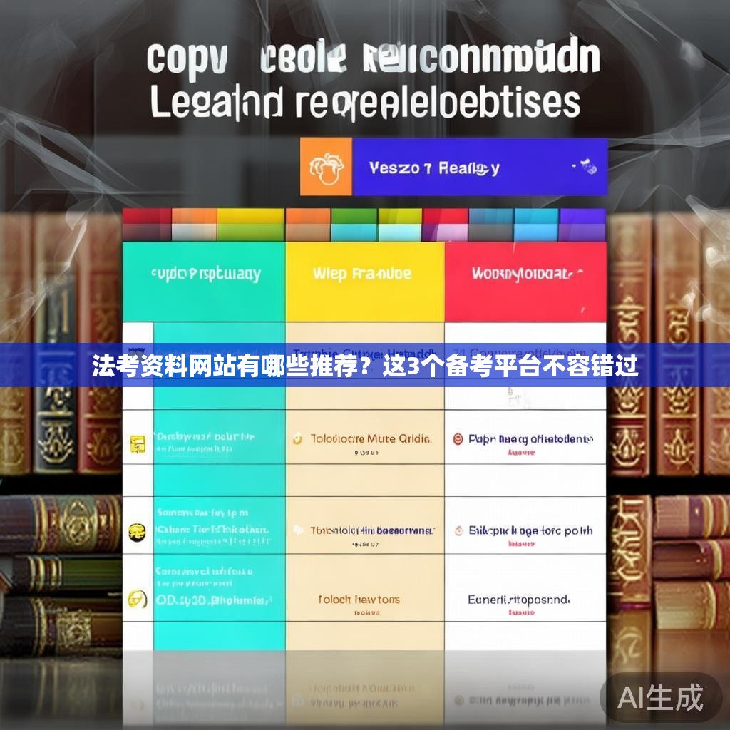 法考资料网站有哪些推荐？这3个备考平台不容错过
