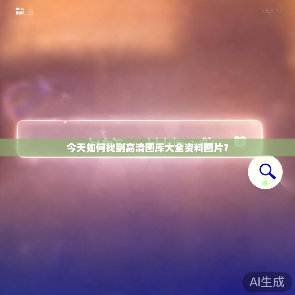 今天如何找到高清图库大全资料图片？