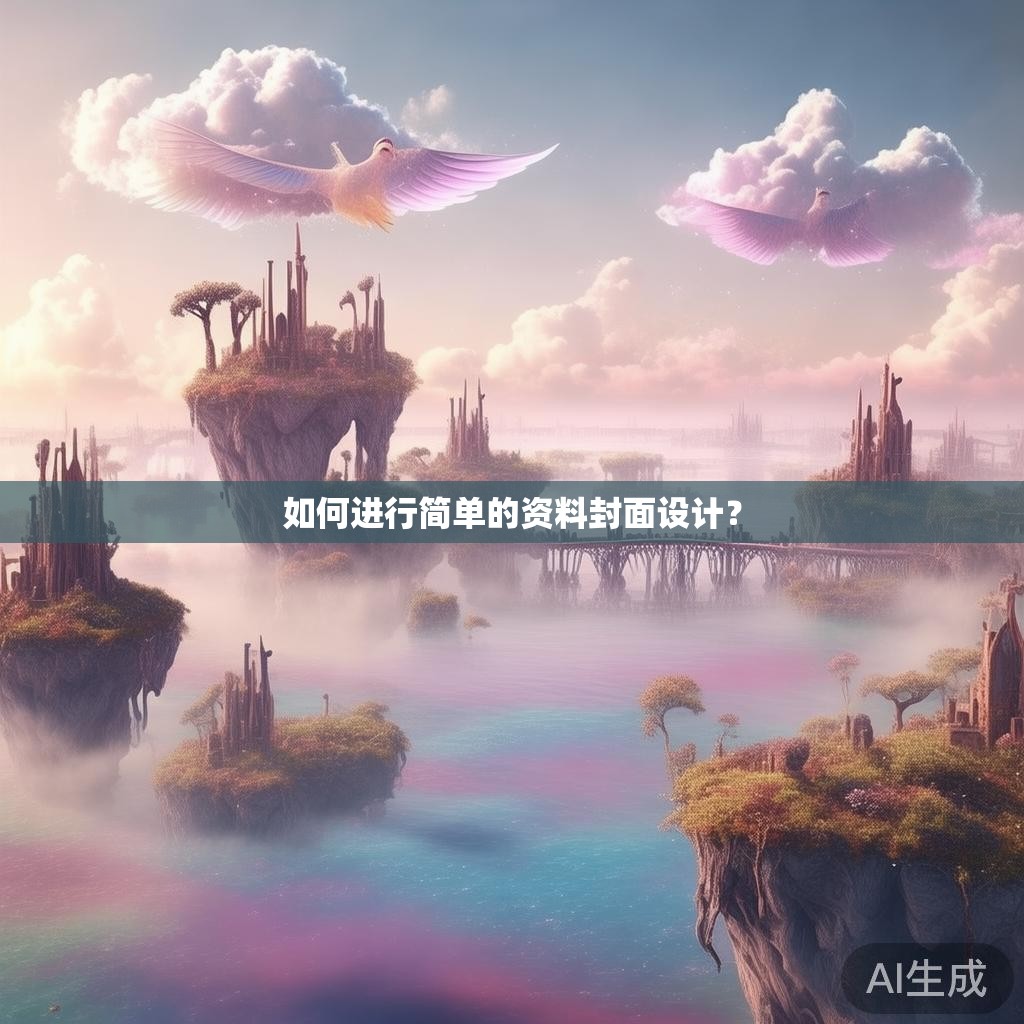 如何进行简单的资料封面设计？