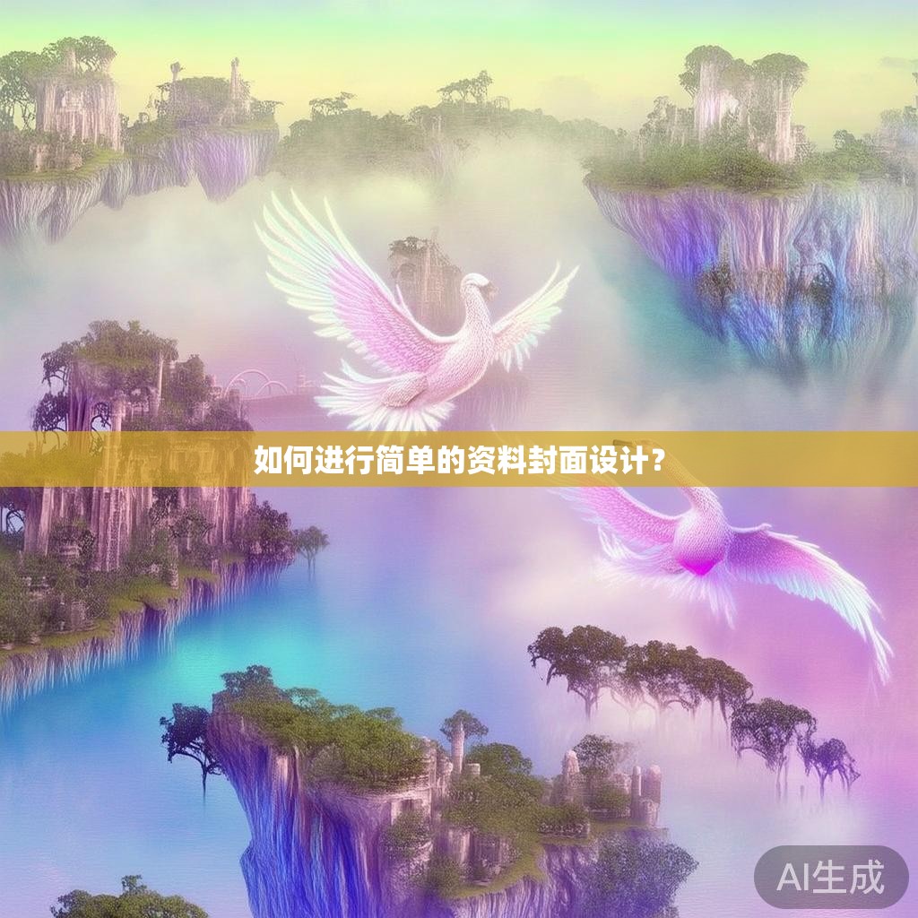 如何进行简单的资料封面设计？