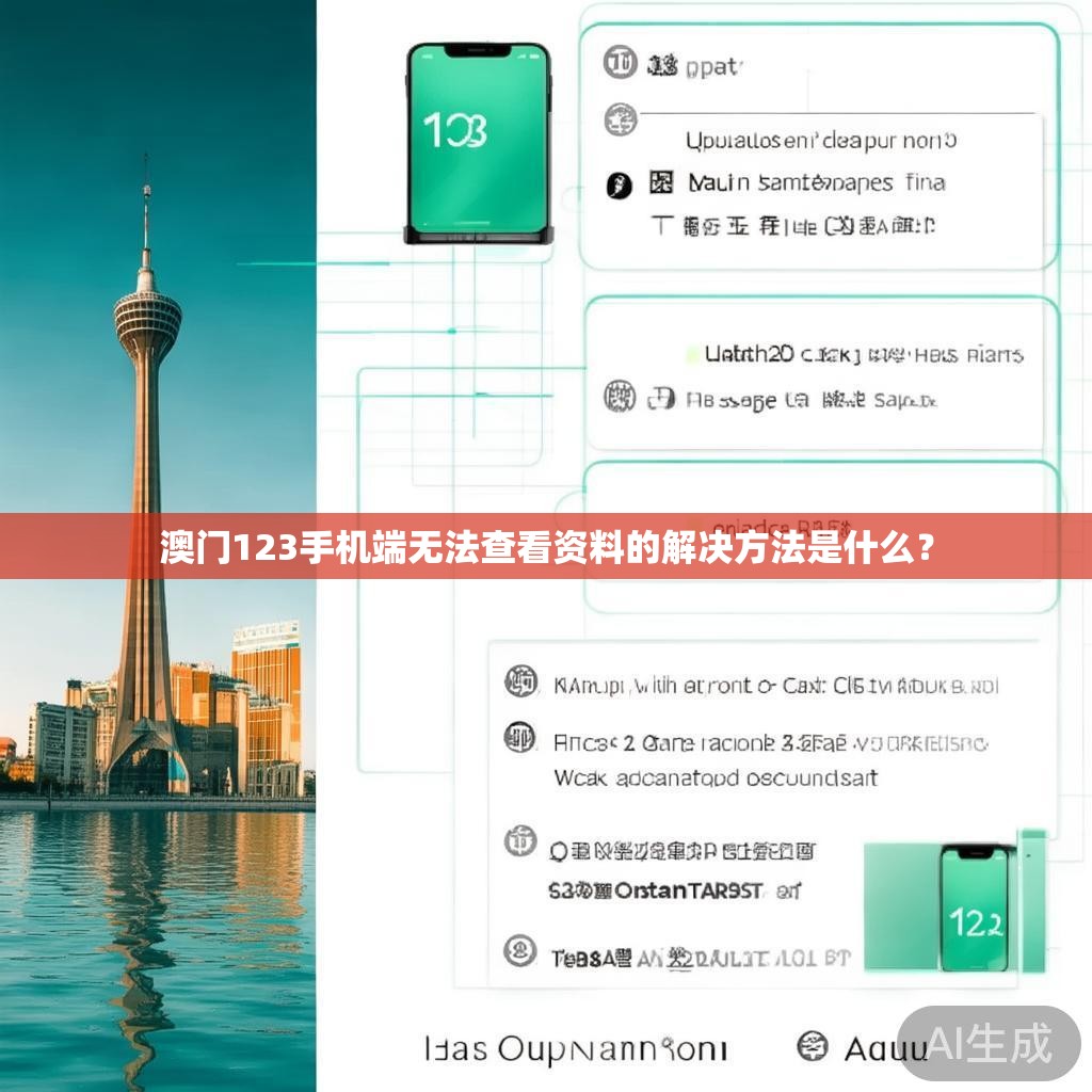 澳门123手机端无法查看资料的解决方法是什么？