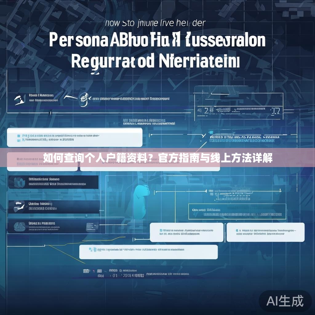 如何查询个人户籍资料?官方指南与线上方法详解 如何查询个人户籍资料?官方指南与线上方法详解
