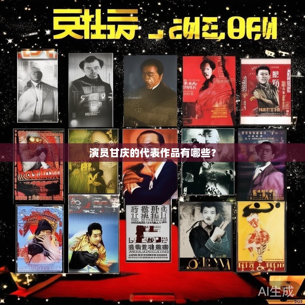 演员甘庆的代表作品有哪些？