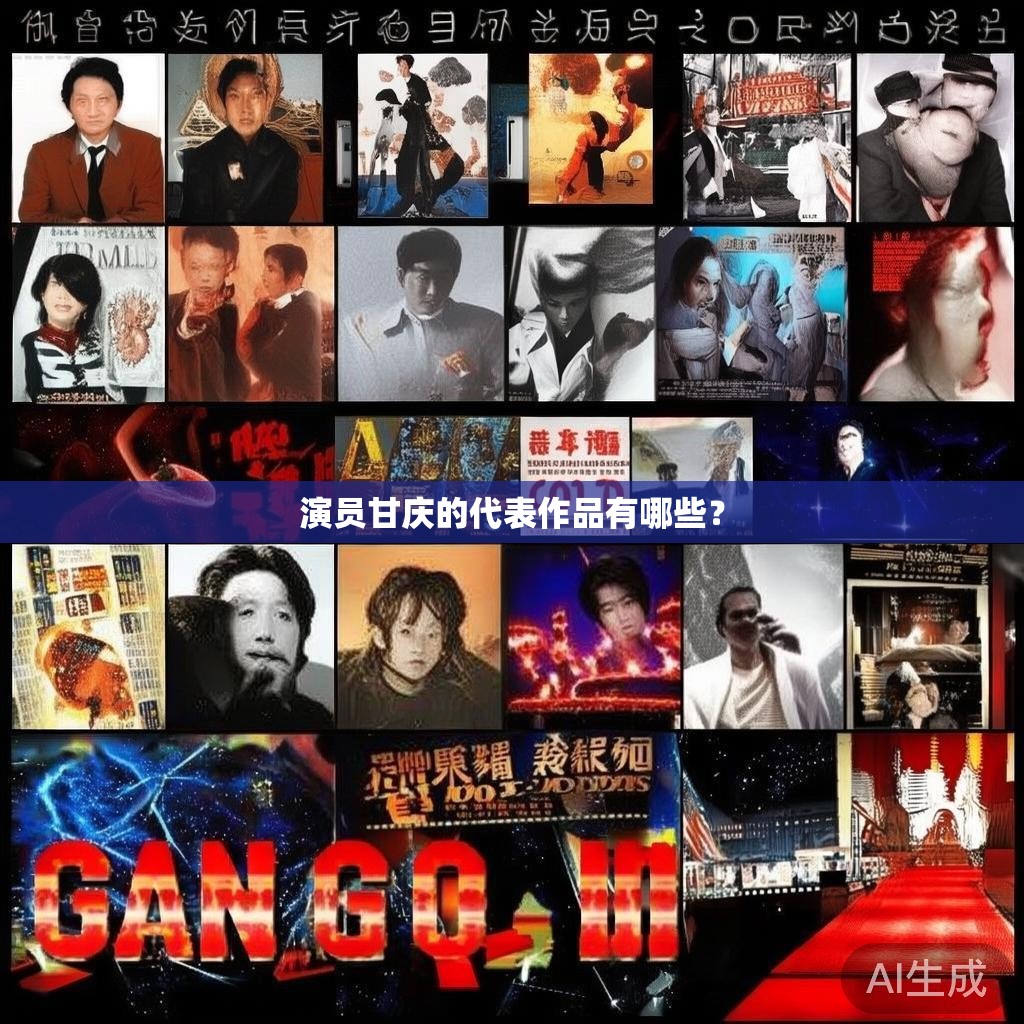 演员甘庆的代表作品有哪些？