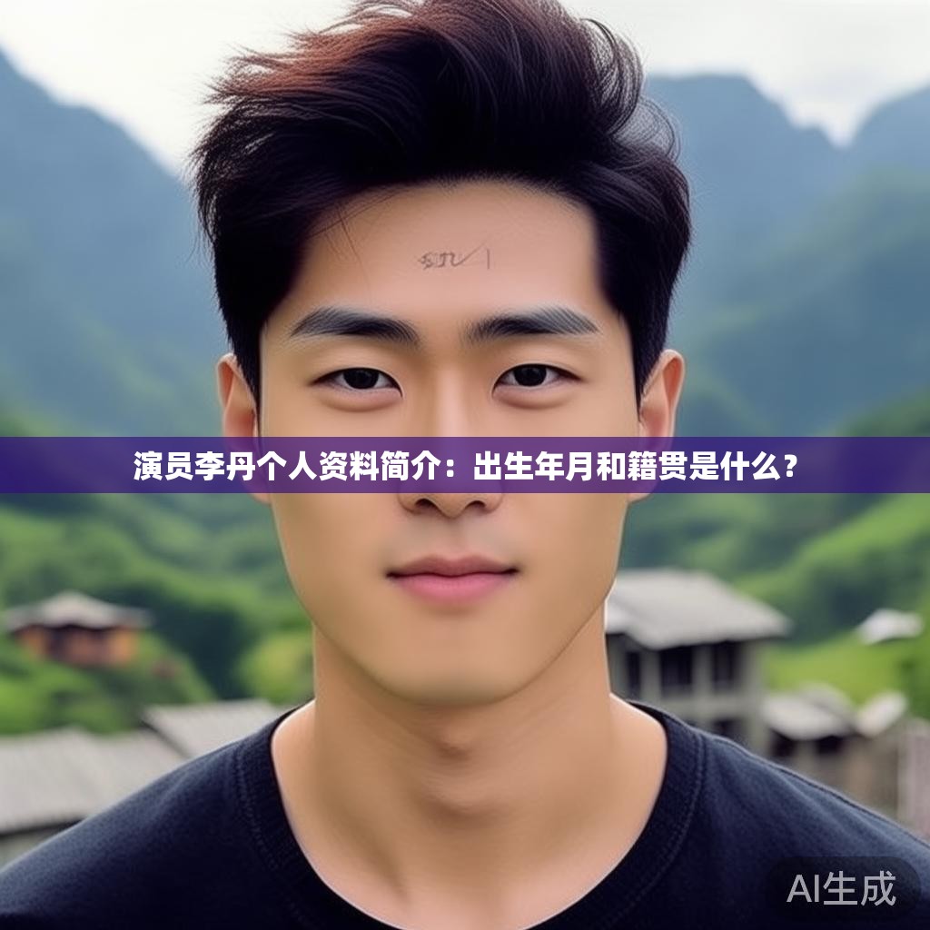 演员李丹个人资料简介：出生年月和籍贯是什么？