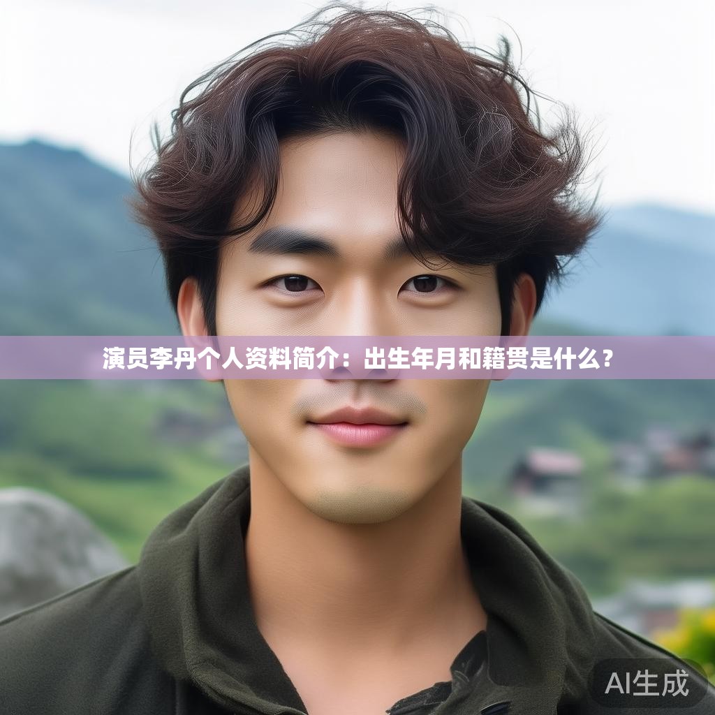 演员李丹个人资料简介：出生年月和籍贯是什么？