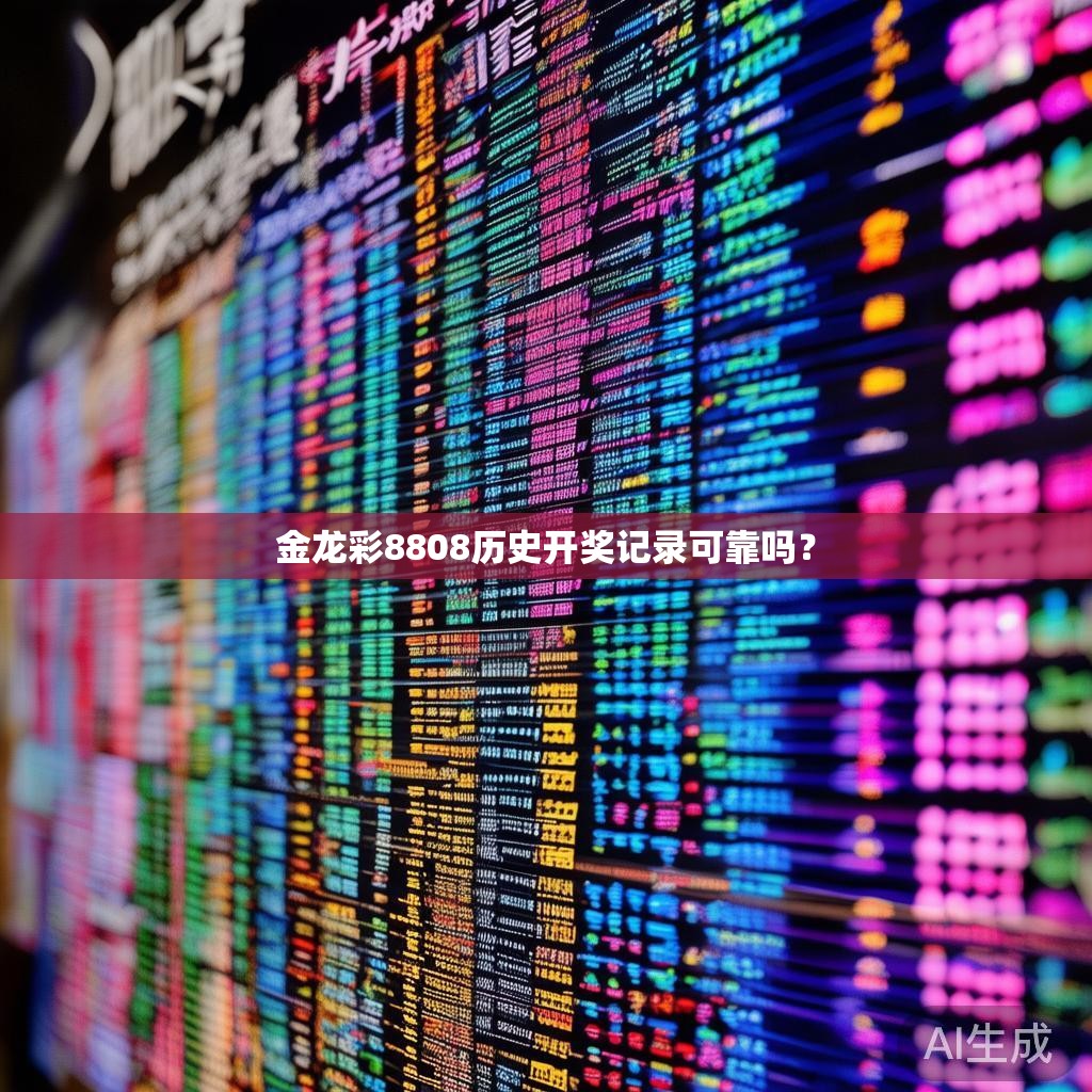 金龙彩8808历史开奖记录可靠吗？