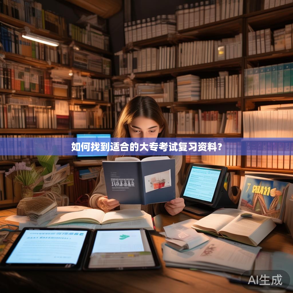 如何找到适合的大专考试复习资料？