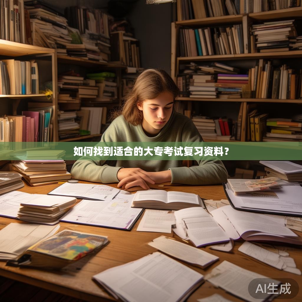 如何找到适合的大专考试复习资料？