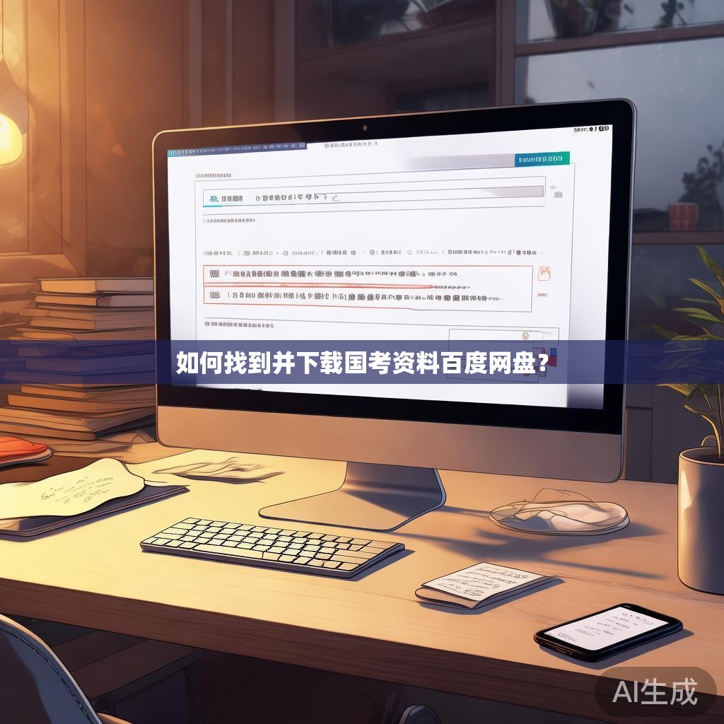 如何找到并下载国考资料百度网盘？