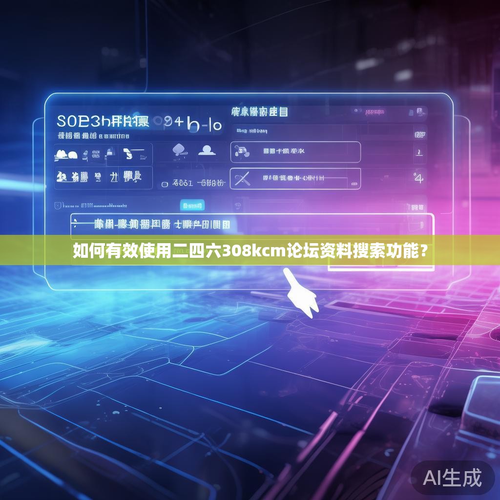 如何有效使用二四六308kcm论坛资料搜索功能？