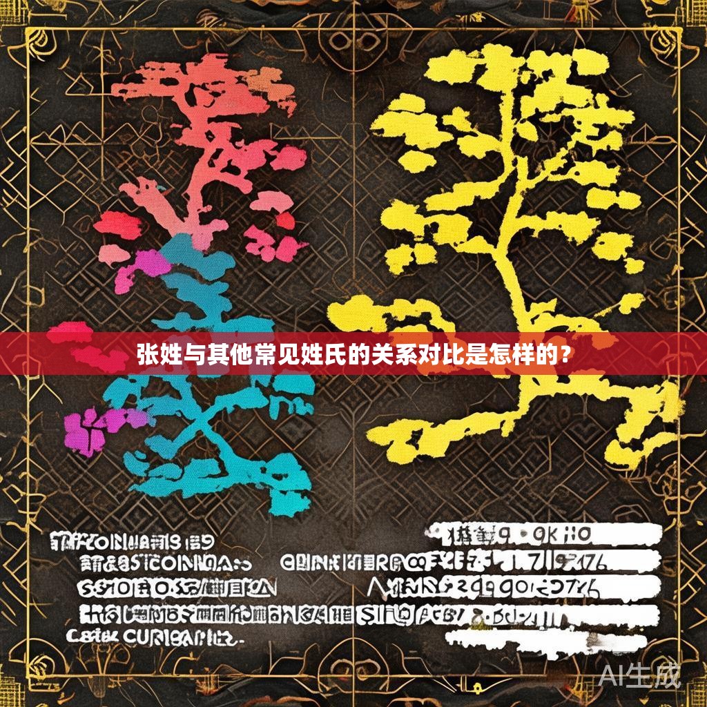 张姓与其他常见姓氏的关系对比是怎样的？