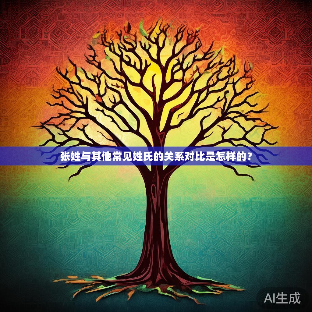 张姓与其他常见姓氏的关系对比是怎样的？