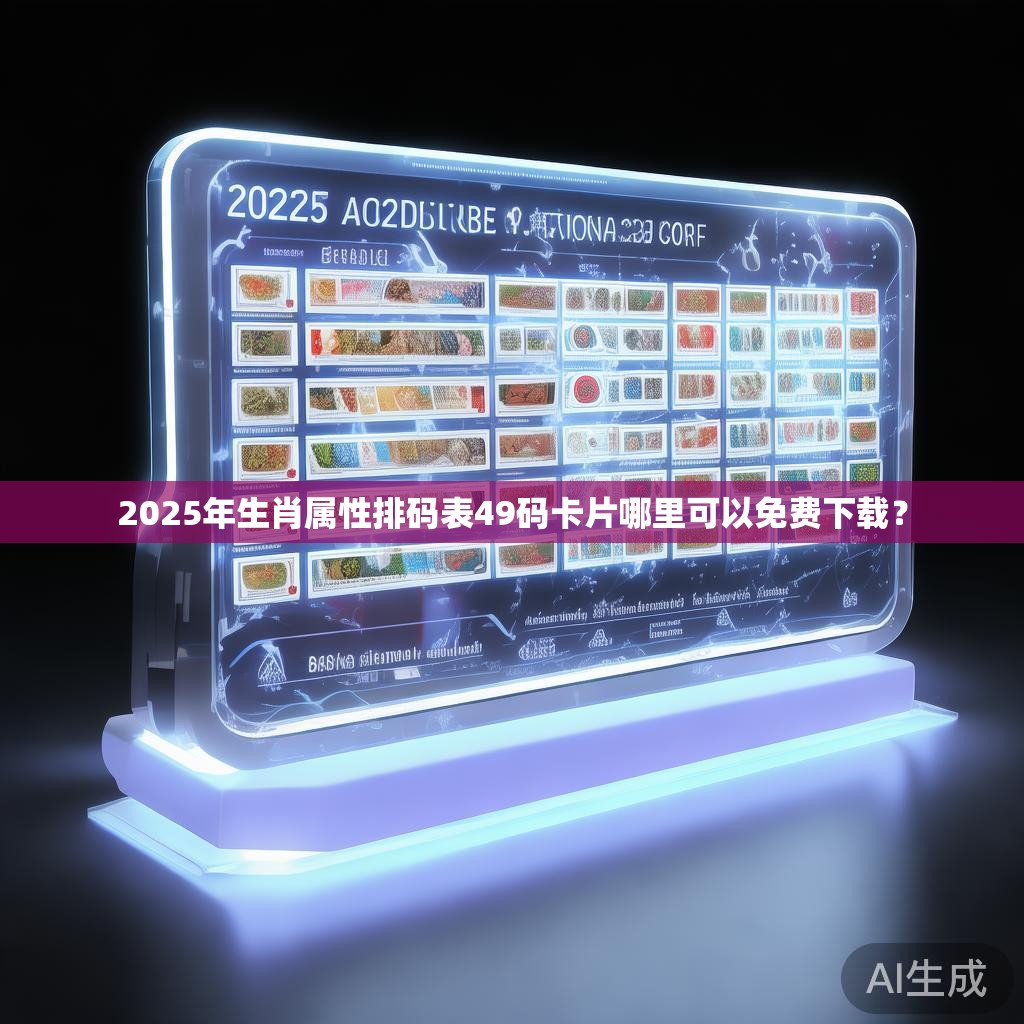 2025年生肖属性排码表49码卡片哪里可以免费下载？
