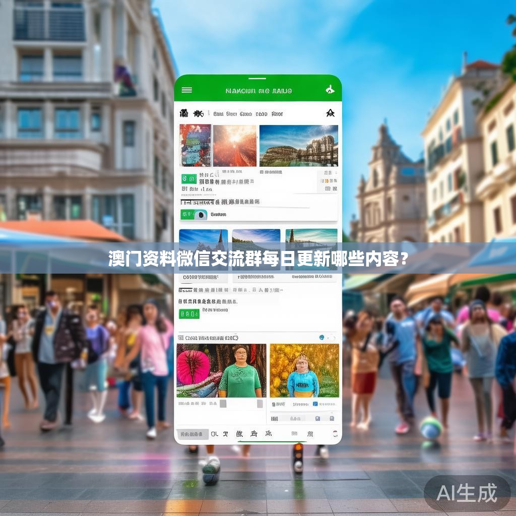 澳门资料微信交流群每日更新哪些内容？
