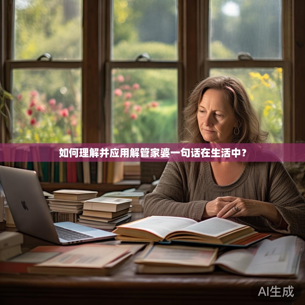 如何理解并应用解管家婆一句话在生活中? 如何理解并应用解管家婆一句话在生活中?