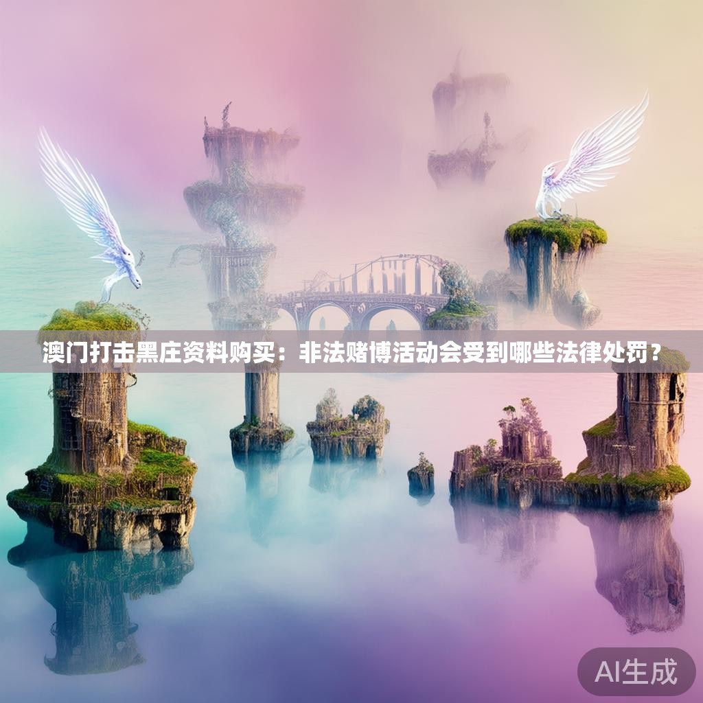 澳门打击黑庄资料购买：非法赌博活动会受到哪些法律处罚？