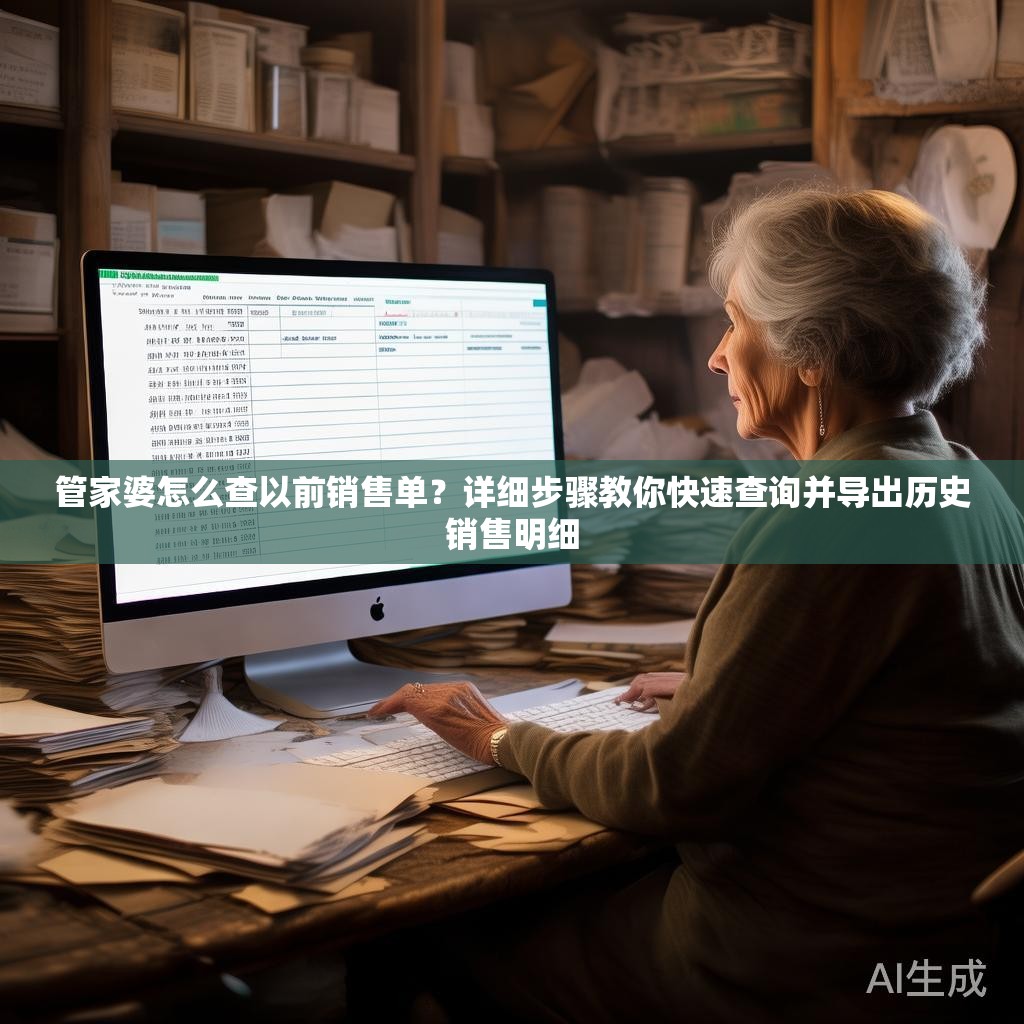 管家婆怎么查以前销售单？详细步骤教你快速查询并导出历史销售明细