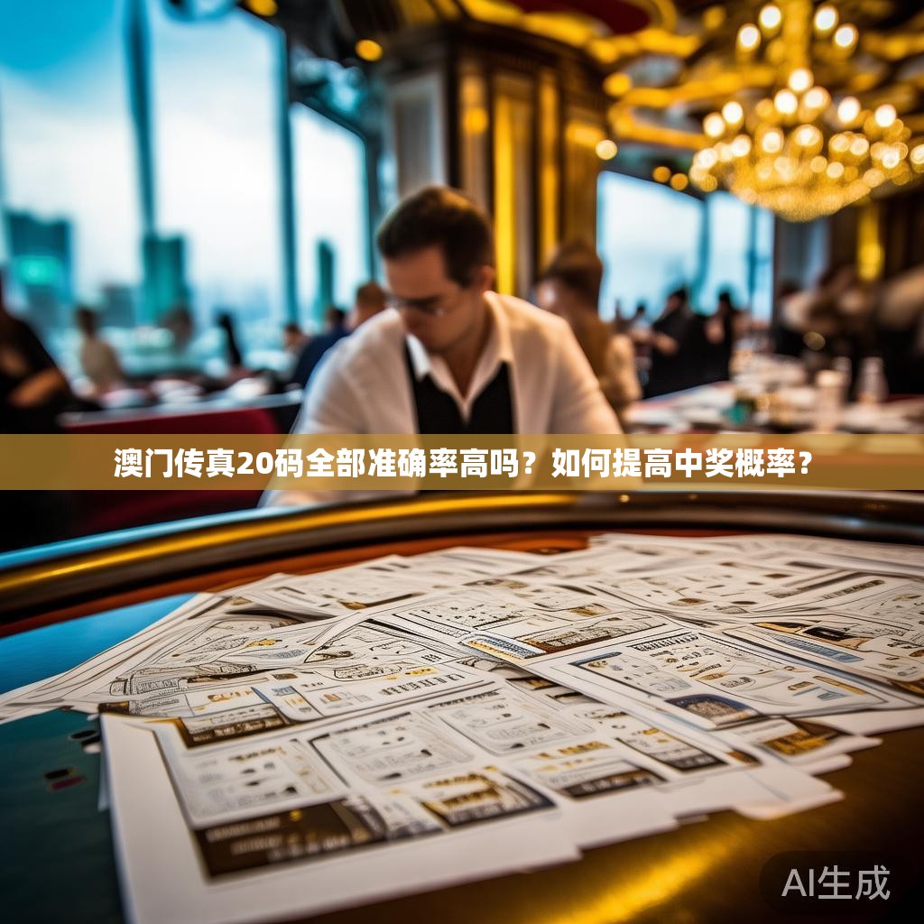 澳门传真20码全部准确率高吗？如何提高中奖概率？