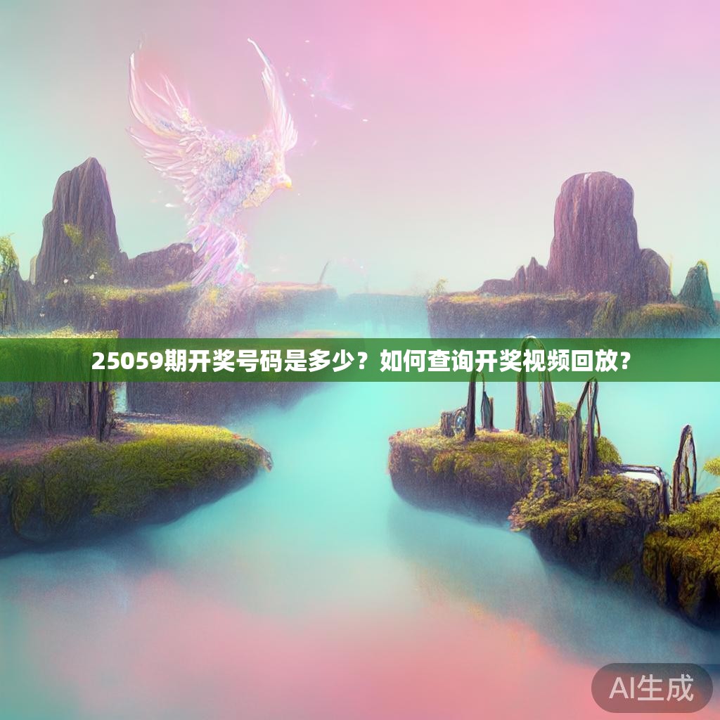 25059期开奖号码是多少？如何查询开奖视频回放？