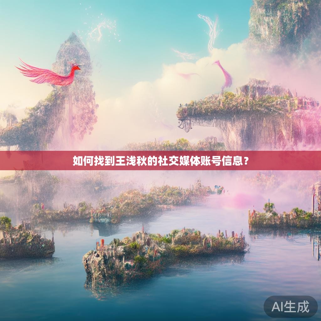如何找到王浅秋的社交媒体账号信息？