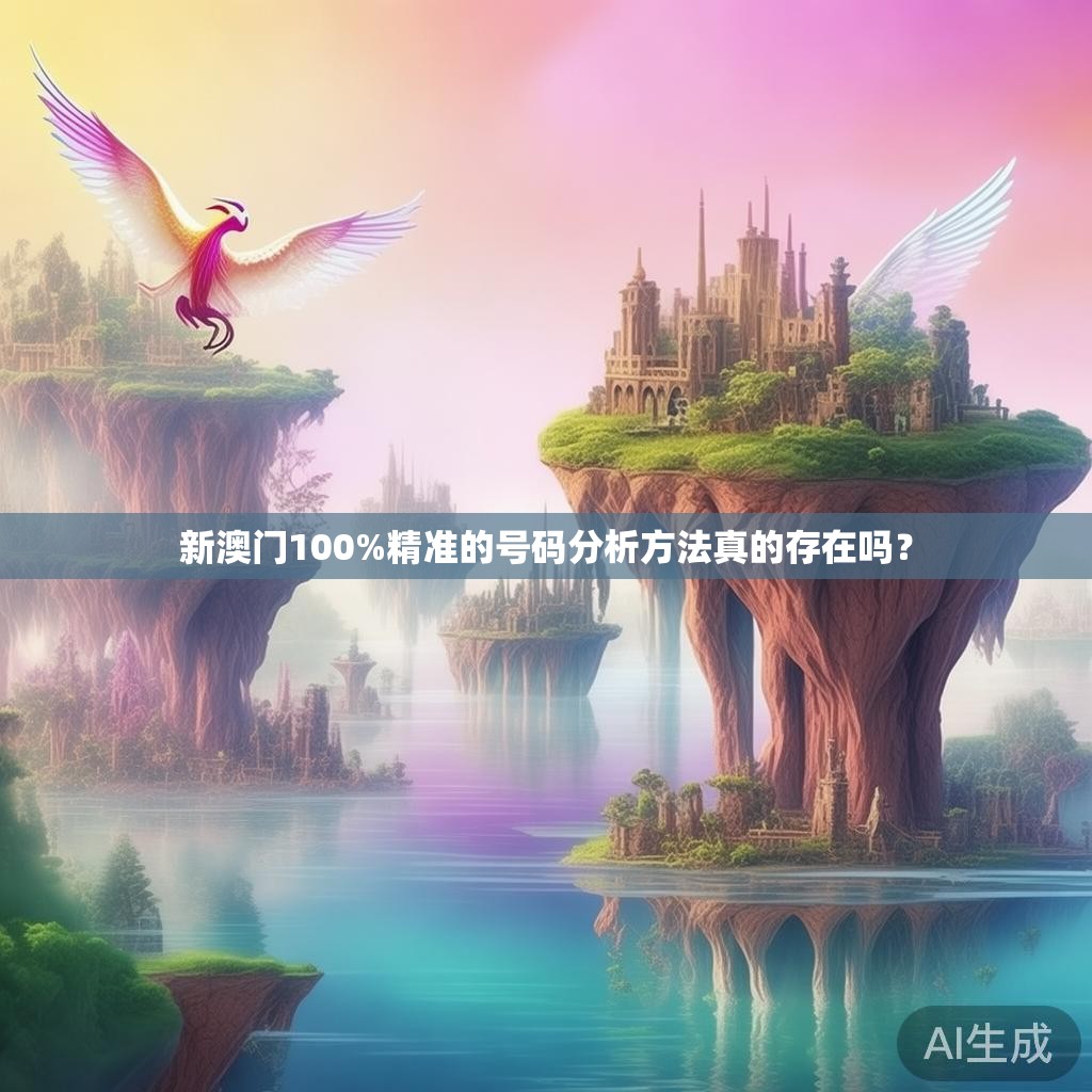 新澳门100%精准的号码分析方法真的存在吗? 新澳门100%精准的号码分析方法真的存在吗?