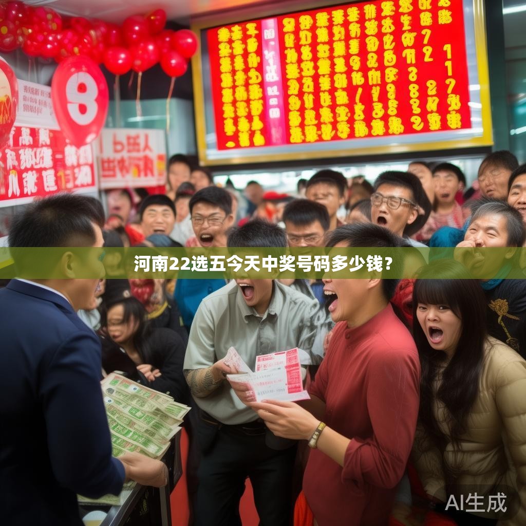 河南22选五今天中奖号码多少钱？