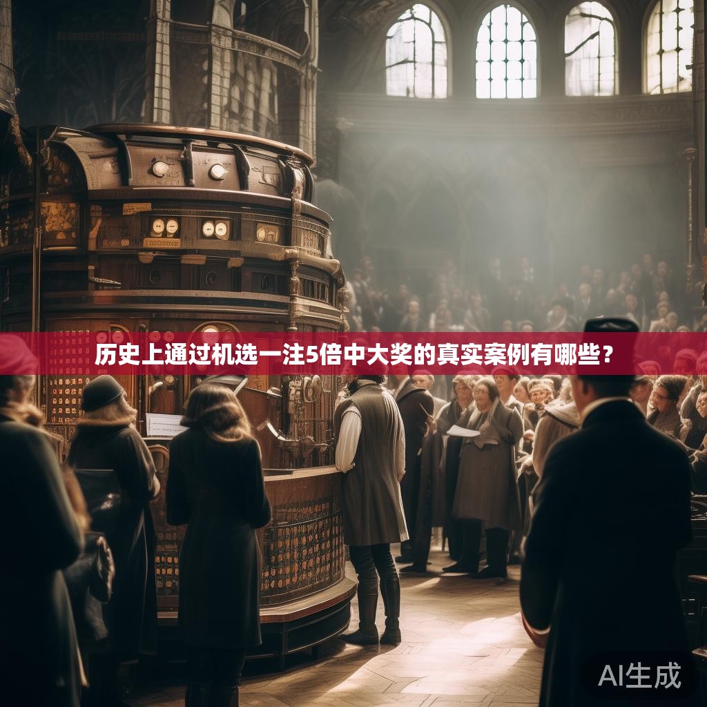 历史上通过机选一注5倍中大奖的真实案例有哪些？